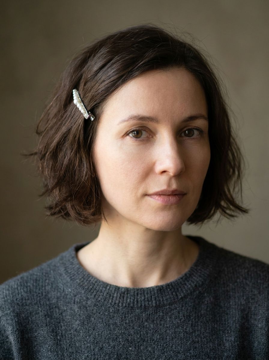 Kurze Haare mit Haarspange - Kurzhaarfrisuren stylen